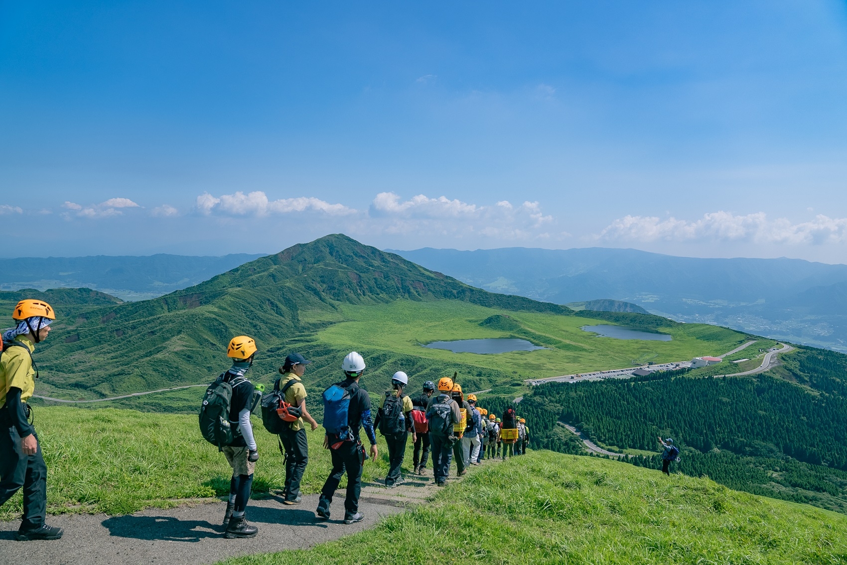 杵島岳と草千里ヶ浜