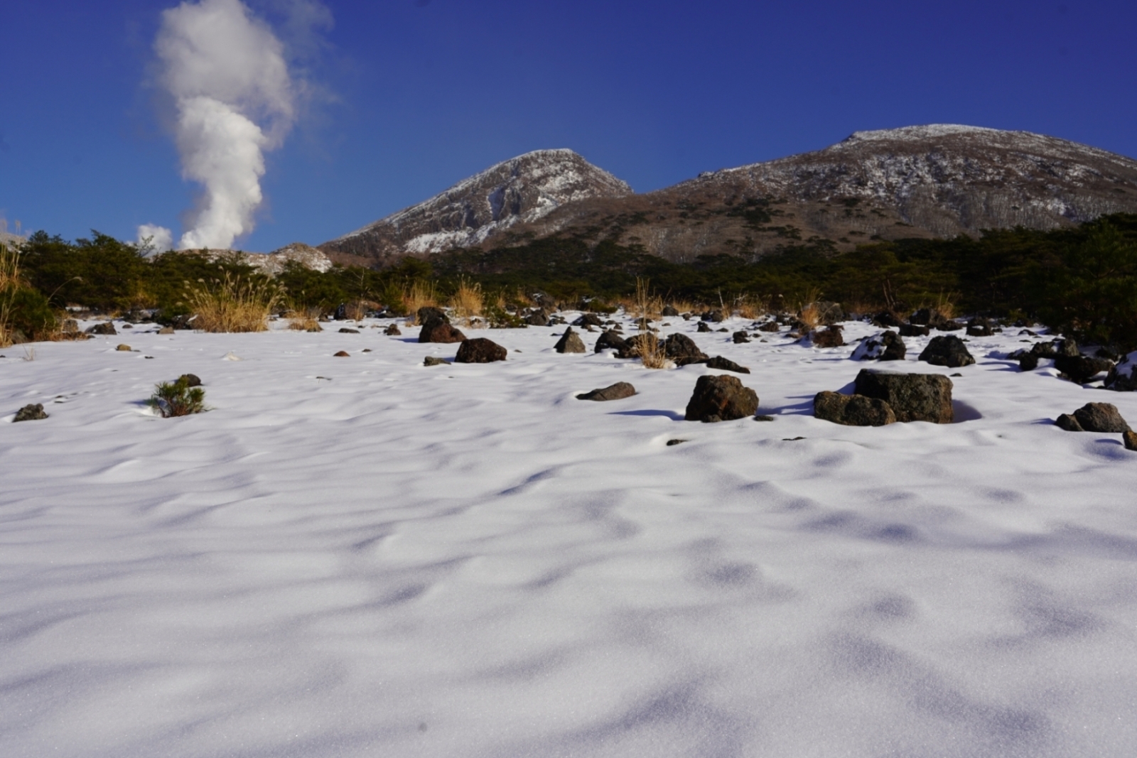 韓国岳と硫黄山