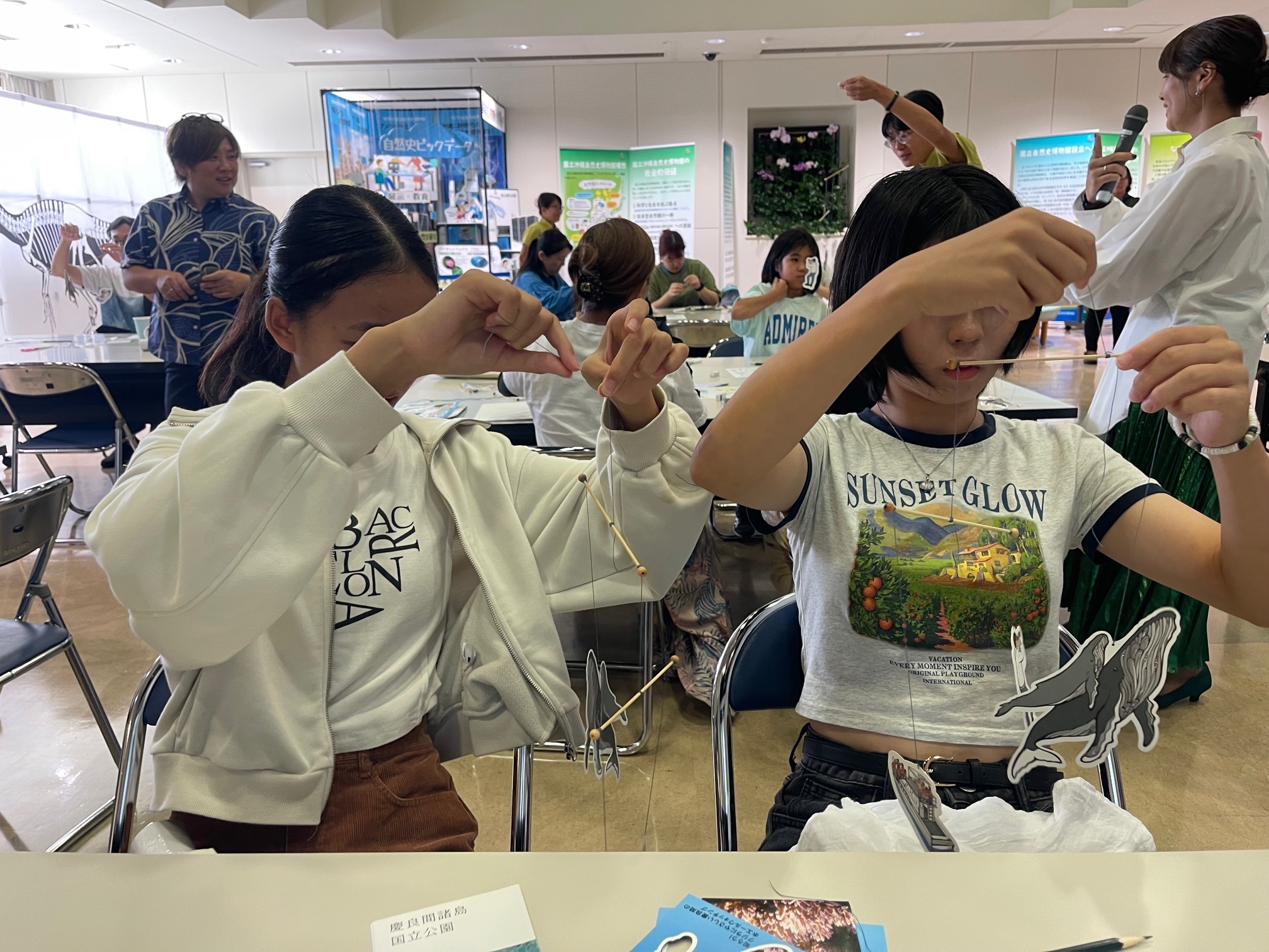 出来上がったモビールの写真