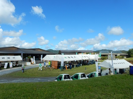 ▲安波ダムくいな祭りの様子（2017年9月23日撮影）