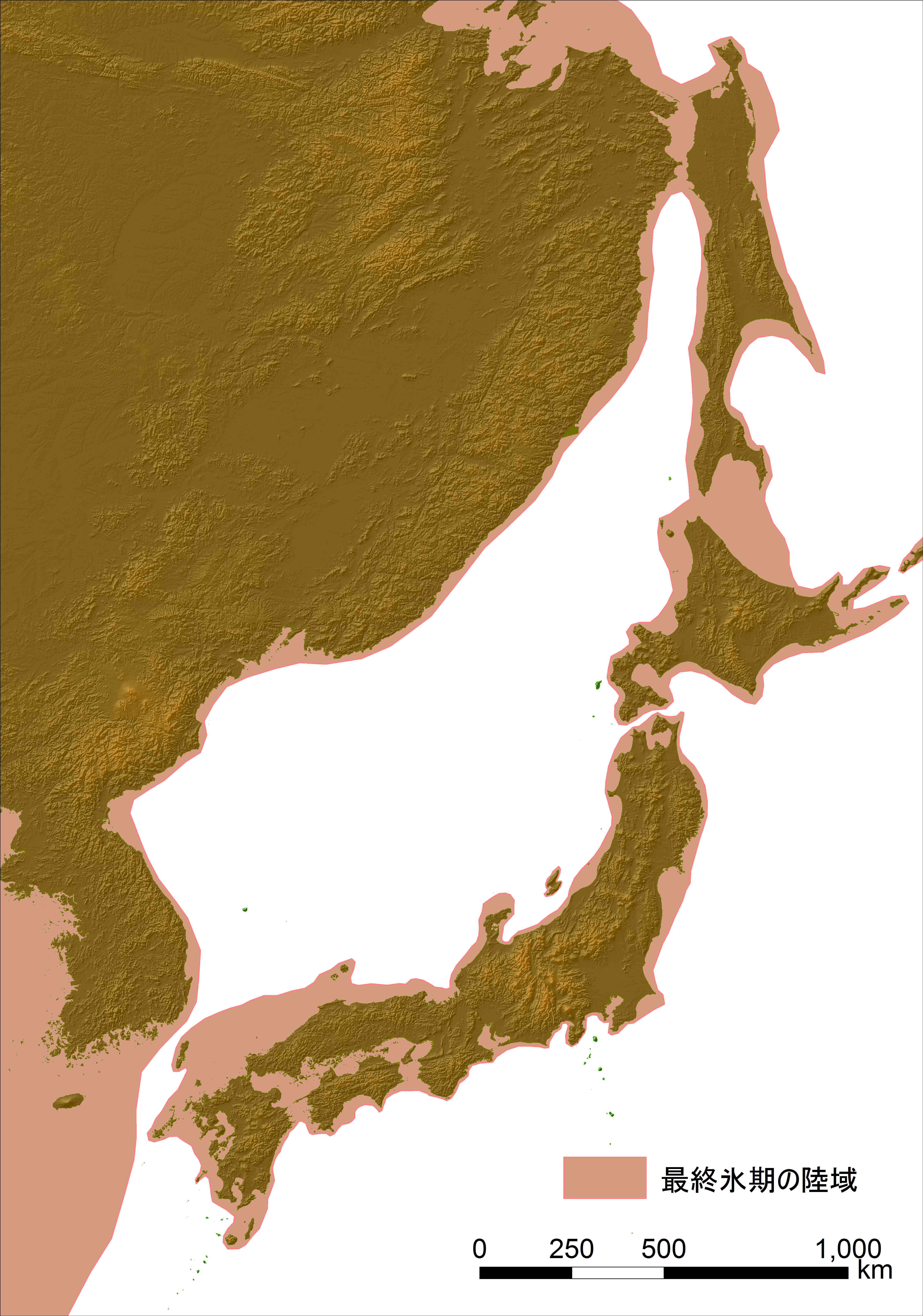 最終氷期の陸域