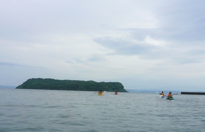 知林ヶ島目指して,みなさんあっという間に遠くに行っちゃいました!