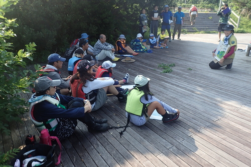 最初のレクチャーをする様子