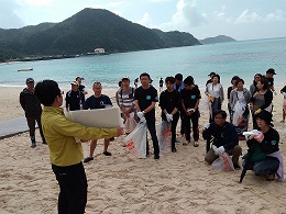 渡嘉敷島　ビーチクリーン　国立公園のお話し