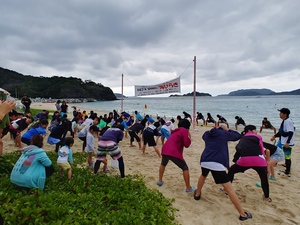 海開きの準備体操