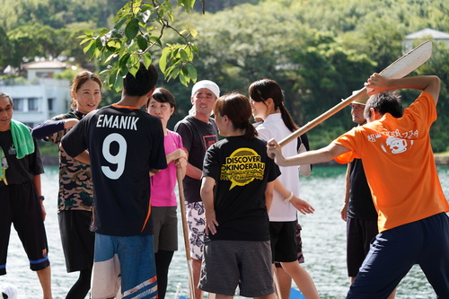 レース前の作戦会議の様子