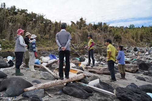 清掃前の作戦会議の様子