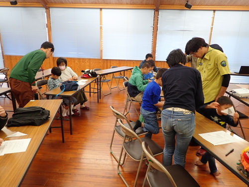 マーキング練習の様子