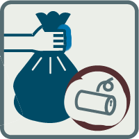 ゴミは自分でもち帰りましょう図