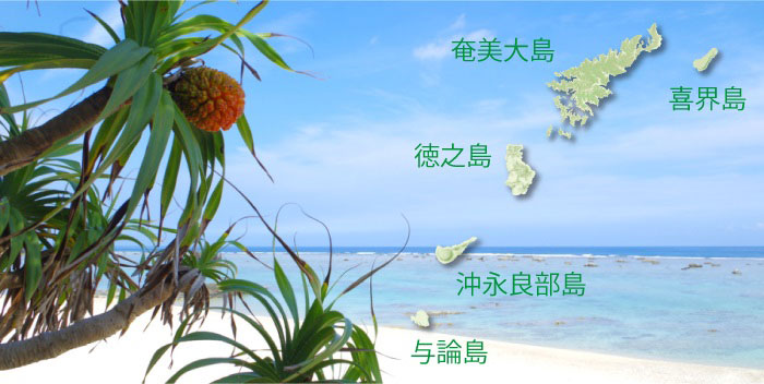 奄美群島国立公園の図