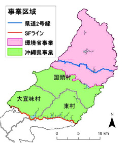 図１．平成23年度防除事業実施区域