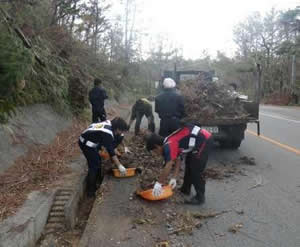 (写真)事故現場の様子